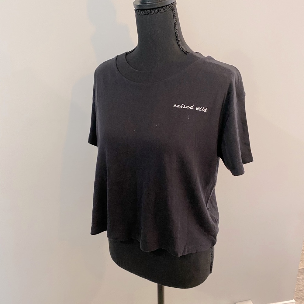 Raised Wild Indy Brand Cropped Tee